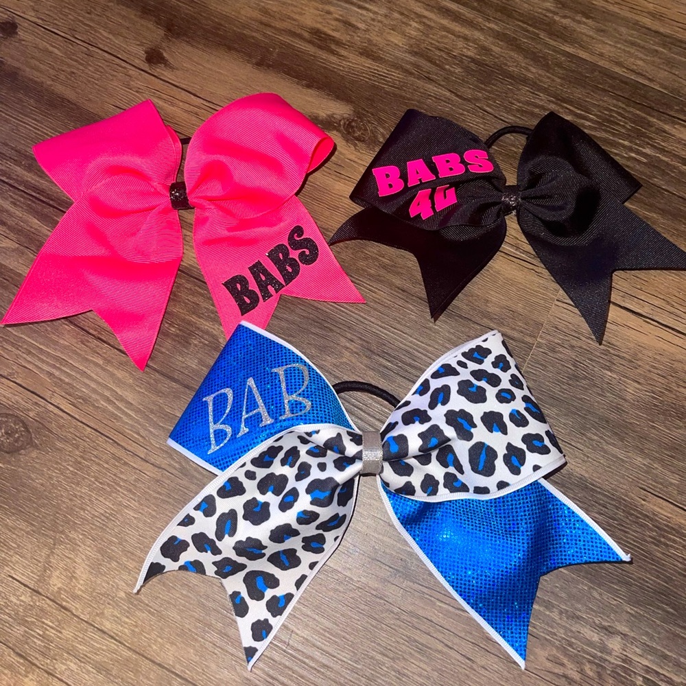 Cheer athletics panthers cheer bows